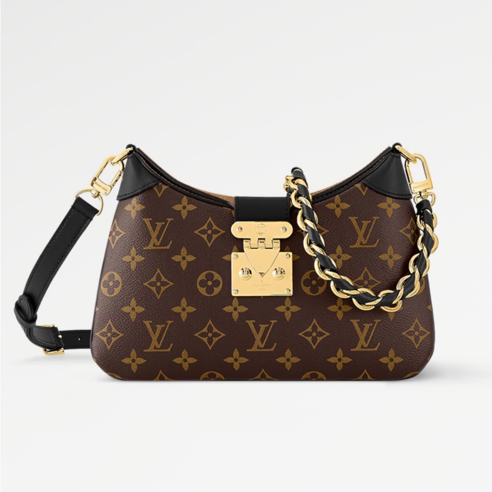 Louis Vuitton Black and Brown Monogram Shoulder Bag Twinny